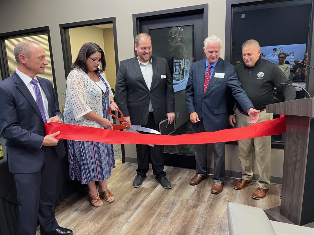 AmeriCU Credit Union’s Cicero Financial Center grand unveiling of the new remodel Cicero Ribbon Cutting Ceremony 1