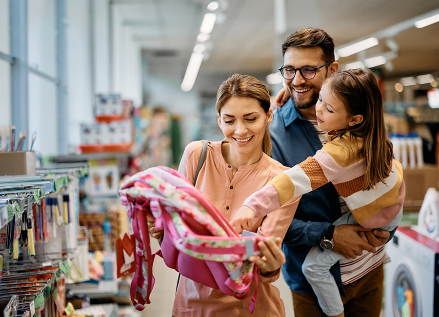 Family School Supply Shopping